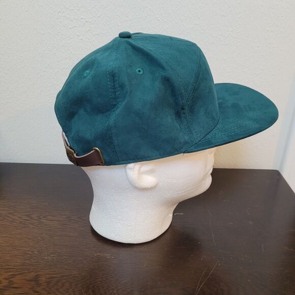 Suede Cotton Forest Green Brown Adjustable Hat Cap TWO-O Amsterdam - Picture 10 of 16